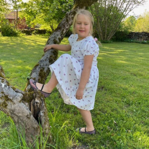 Festfin klänning symönster