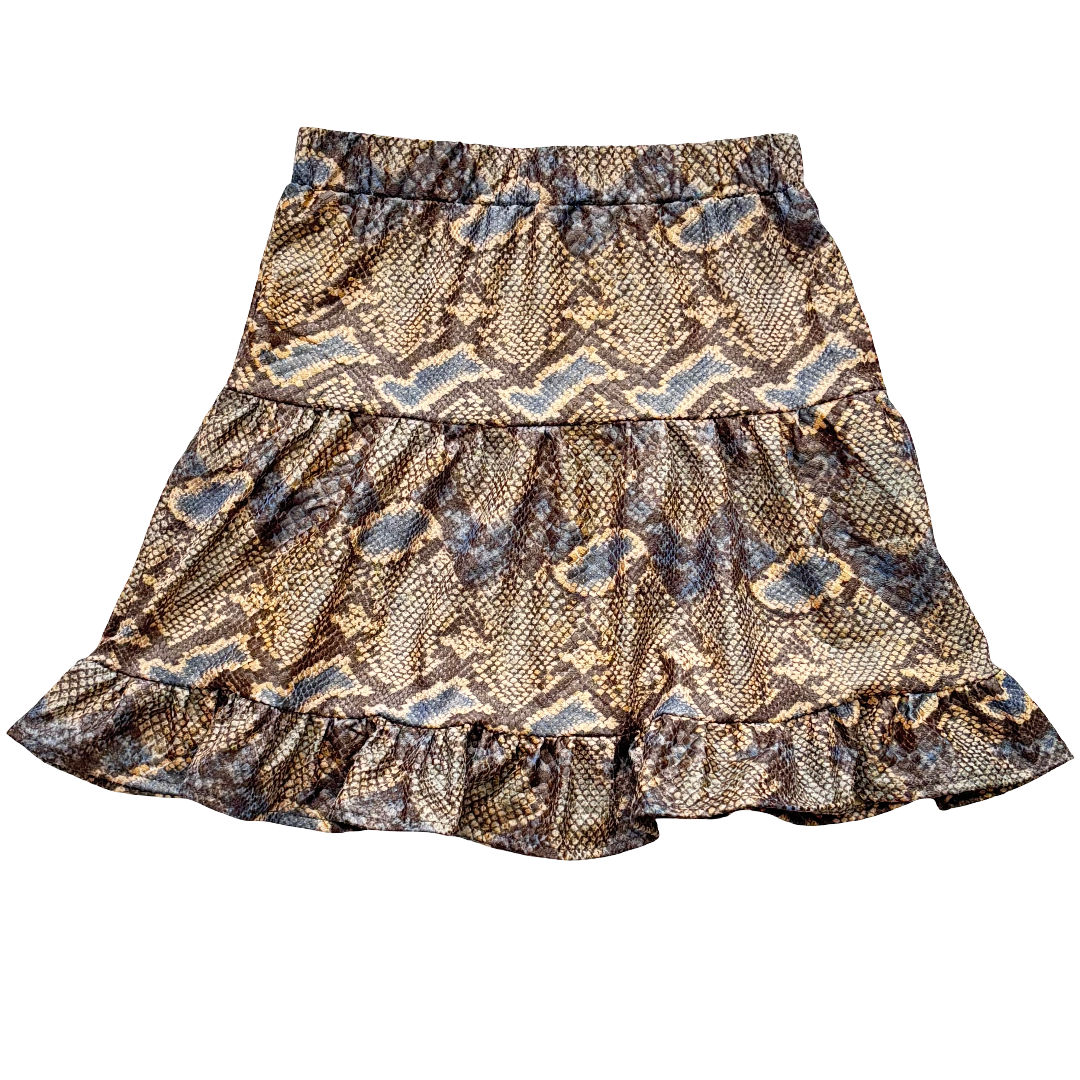 Kort volangkjolkjol symönster