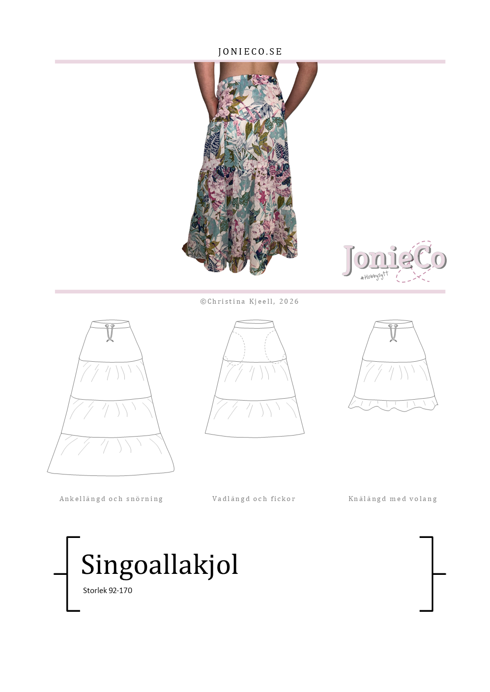 Jonieco pdf symönster singoalla kjol