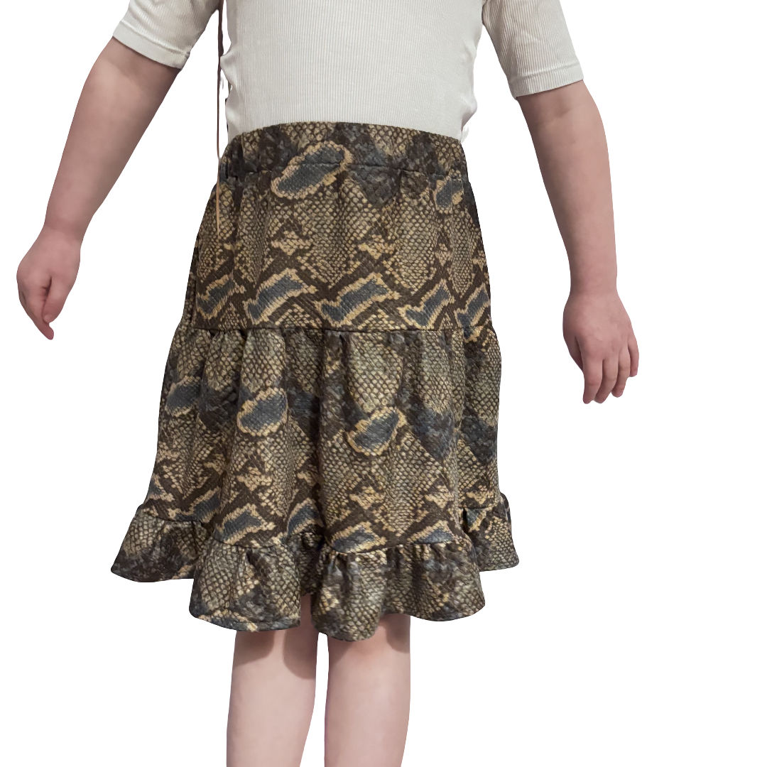 Symönster Singoallakjol knälång