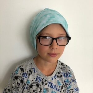Symönster trikåmössa