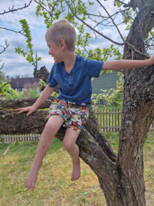 Gratis symönster trikåshorts